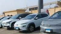 أكبر تجمع للسيارات الكهربائية في مصر 
