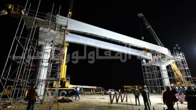 صور . . تركيب كمر مونوريل 6 أكتوبر 