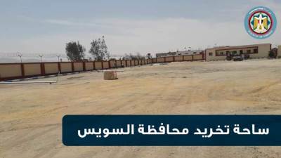 صور .. الانتهاء من ساحات تخريد السويس وبدء العمل نهاية مايو