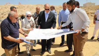بالصور..أعمال تطوير محور الحضارات الجديد وتوسعة شارع زهراء المعادي