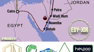 من مصر للأردن بسيارة كهربائية .. رحلة جديدة للترويج لقمة المناخ