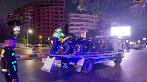 ضبط 25 دراجة نارية في مصر